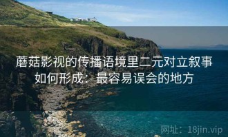 蘑菇影视的传播语境里二元对立叙事如何形成：最容易误会的地方