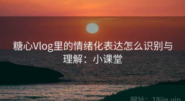 糖心Vlog里的情绪化表达怎么识别与理解：小课堂