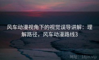 风车动漫视角下的视觉误导讲解：理解路径，风车动漫路线3