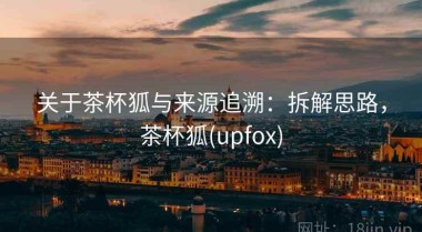 关于茶杯狐与来源追溯：拆解思路，茶杯狐(upfox)