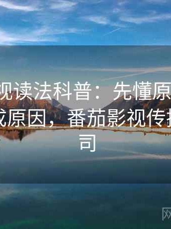 番茄影视读法科普：先懂原始出处，再看形成原因，番茄影视传播有限公司