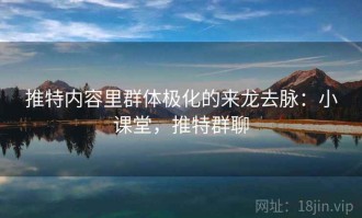 推特内容里群体极化的来龙去脉：小课堂，推特群聊