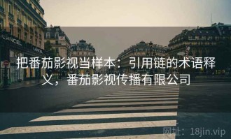 把番茄影视当样本：引用链的术语释义，番茄影视传播有限公司