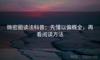 微密圈读法科普：先懂以偏概全，再看阅读方法