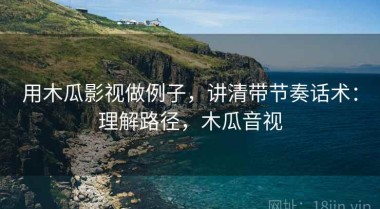 用木瓜影视做例子，讲清带节奏话术：理解路径，木瓜音视
