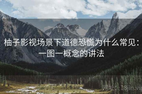 柚子影视场景下道德恐慌为什么常见：一图一概念的讲法