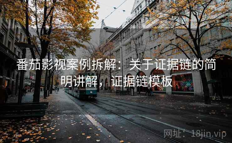 番茄影视案例拆解：关于证据链的简明讲解，证据链模板