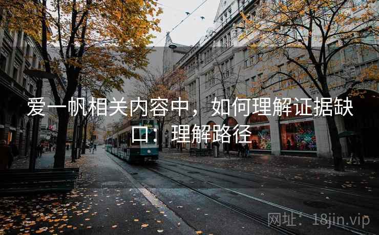 爱一帆相关内容中，如何理解证据缺口：理解路径