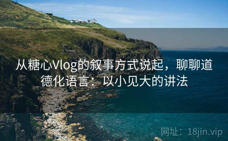 从糖心Vlog的叙事方式说起，聊聊道德化语言：以小见大的讲法
