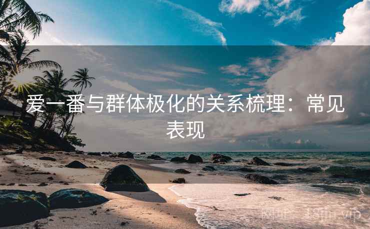 爱一番与群体极化的关系梳理：常见表现