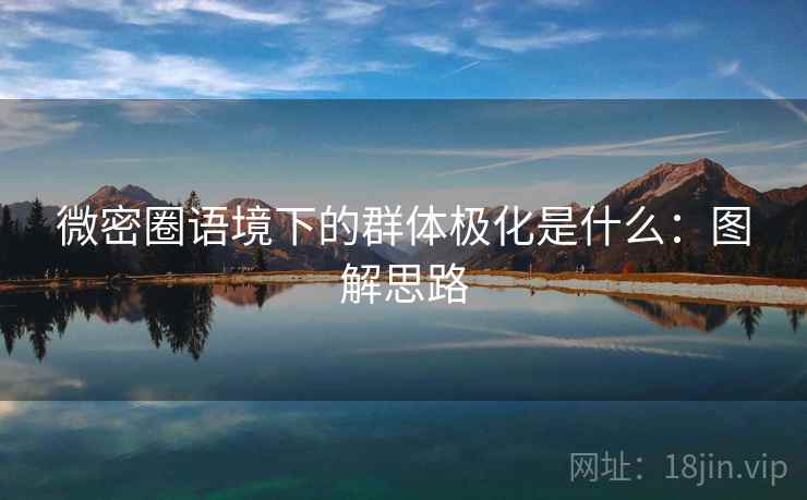 微密圈语境下的群体极化是什么:图解思路 微密圈语境下的群体极化是什么:图解思路