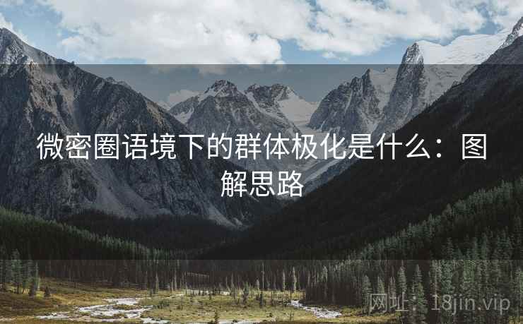 微密圈语境下的群体极化是什么:图解思路 微密圈语境下的群体极化是什么:图解思路